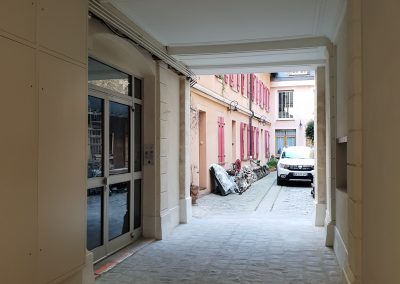Rénovation porche parisien