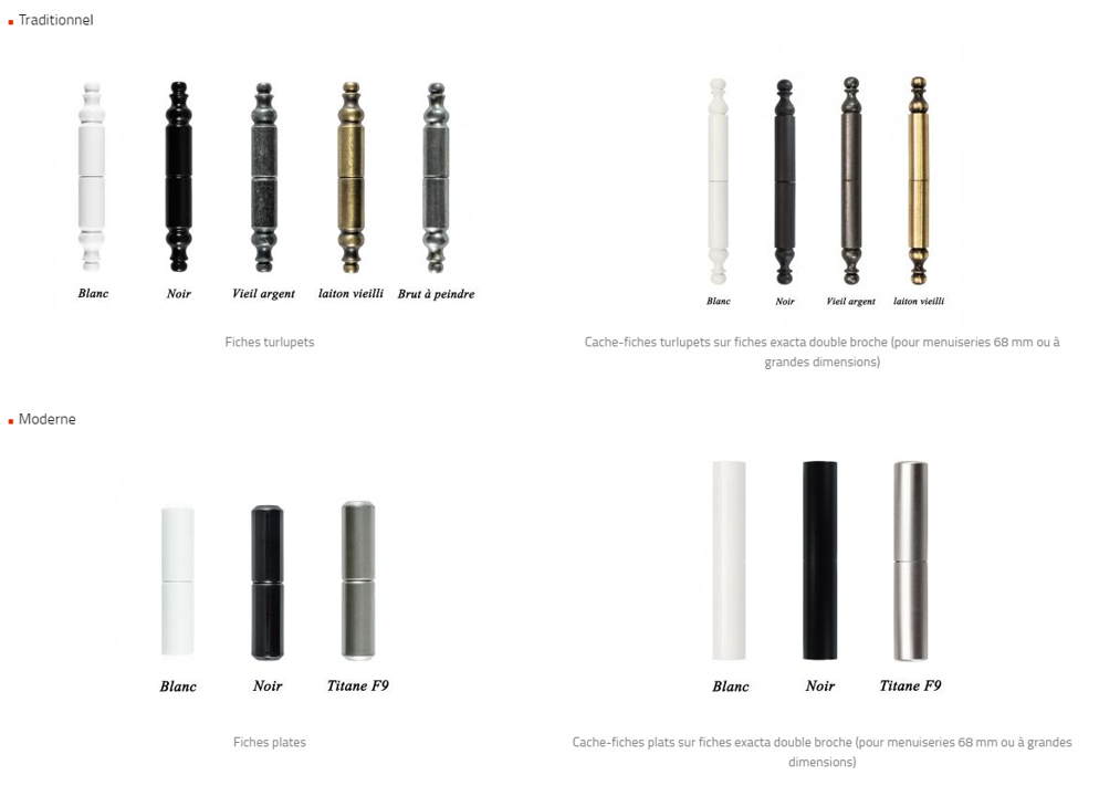 SCR - options et accessoires menuiseries en bois sur mesure