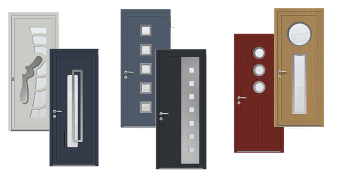 modele porte d'entree pvc Seine et Marne