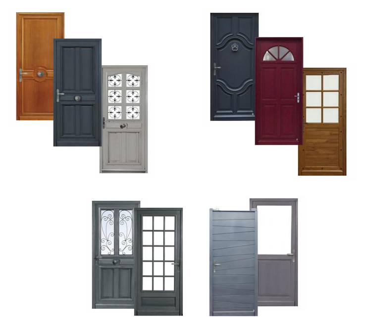SCR - portes d'entrée bois fermière-moderne-traditionnelle
