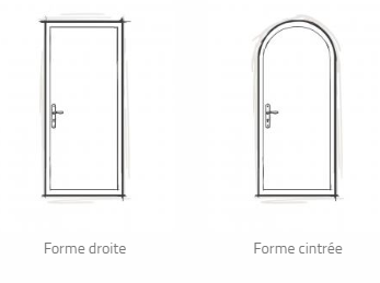 Formes des portes d'entrée  bois - SCR RENOVATION VAL DE MARNE