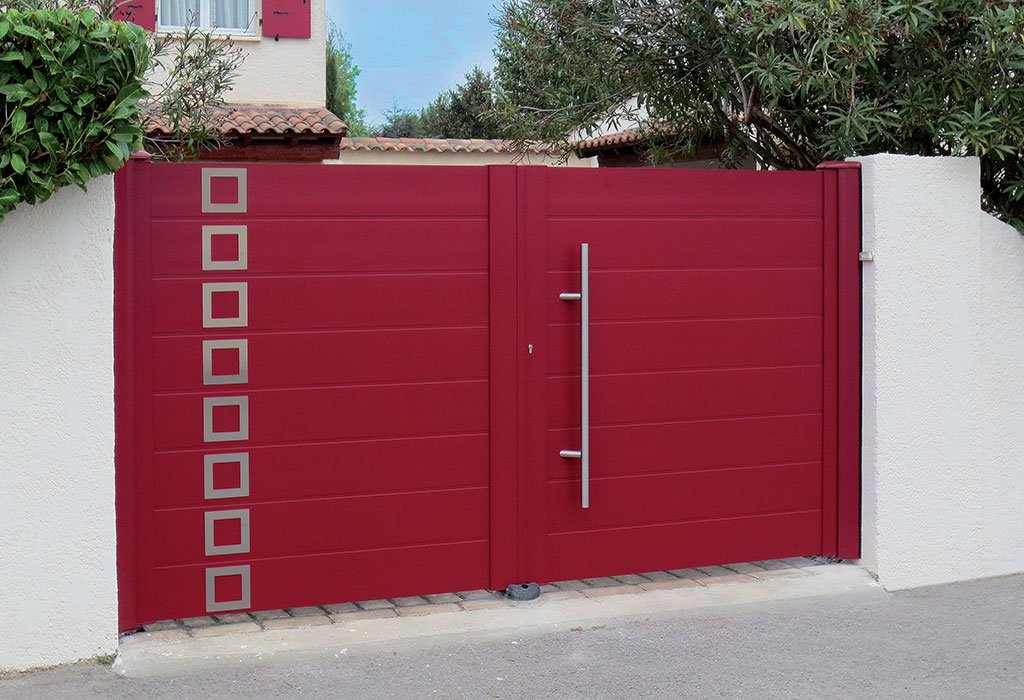 SCR Val de Marne- Travaux portail battant designet moderne