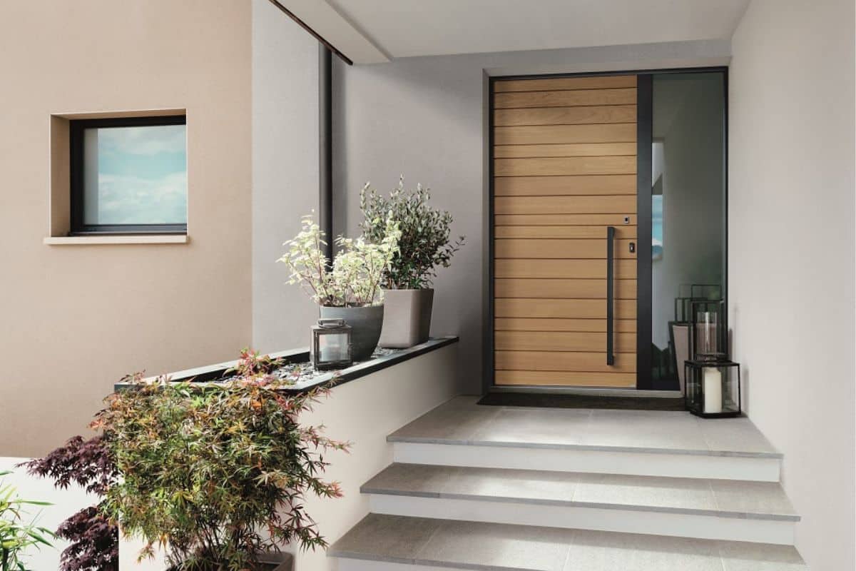 porte d'entre en bois personnalisable