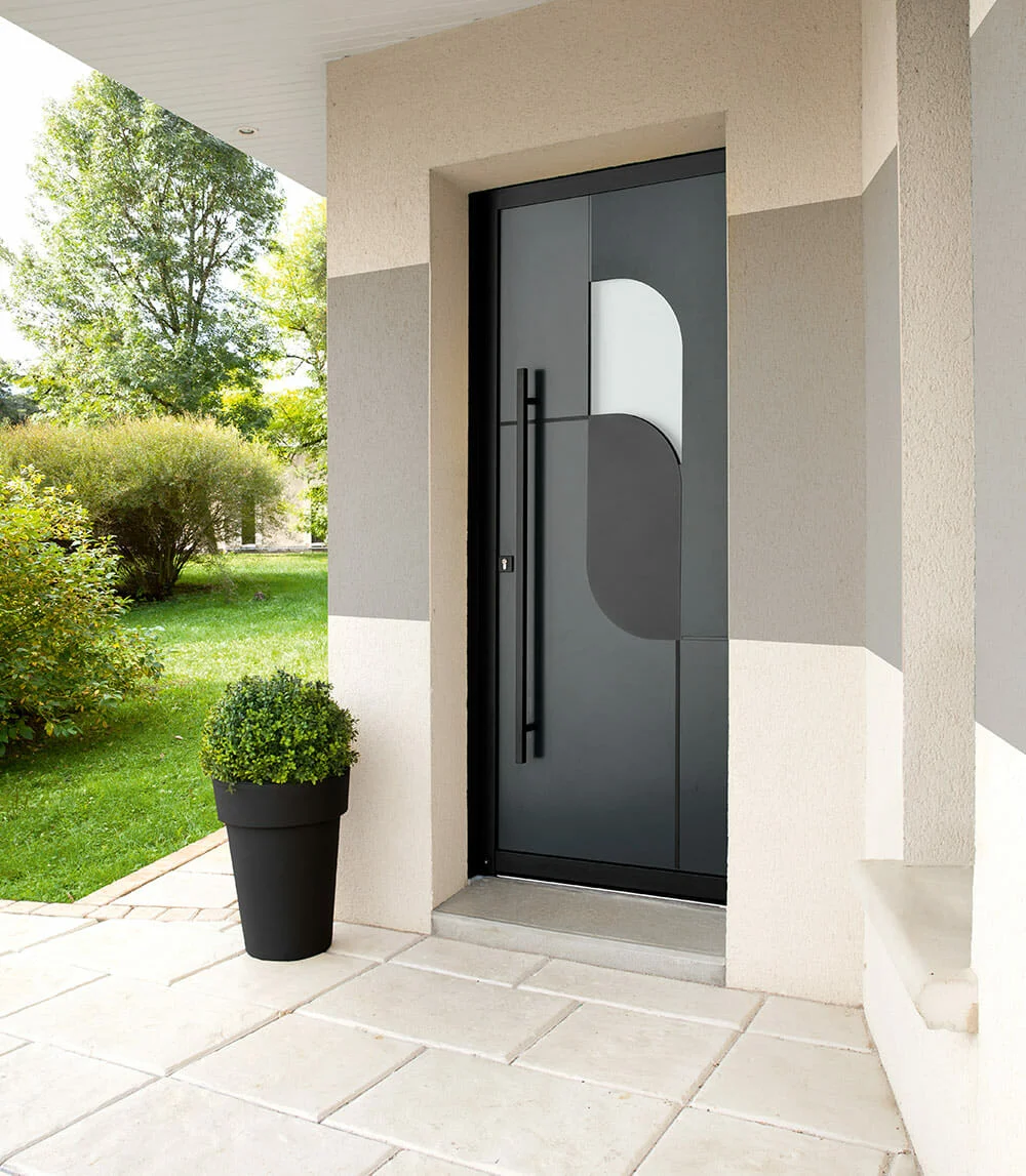 porte d'entrée personnalisable aluminium